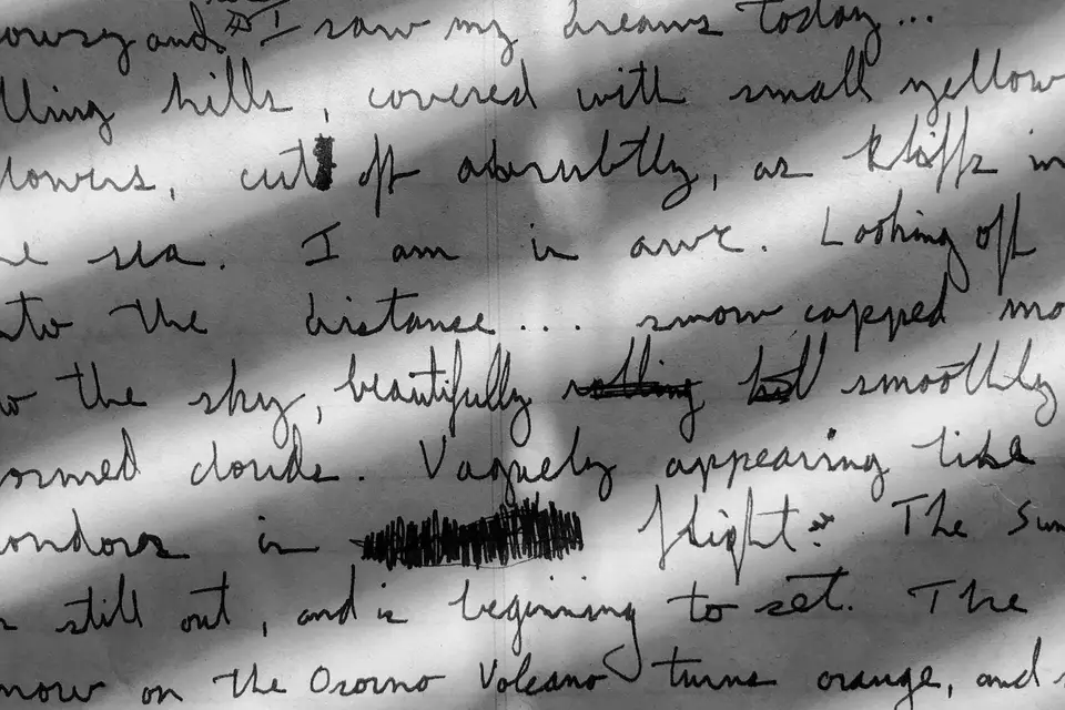 Handwritten note on paper