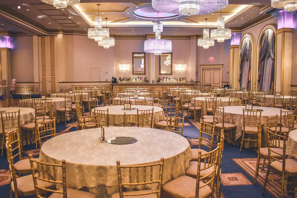 Formal table setting prepared for an event
