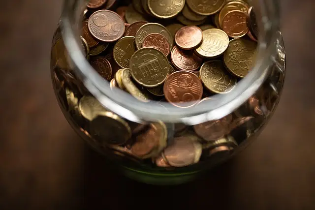 Geld in einem Glas