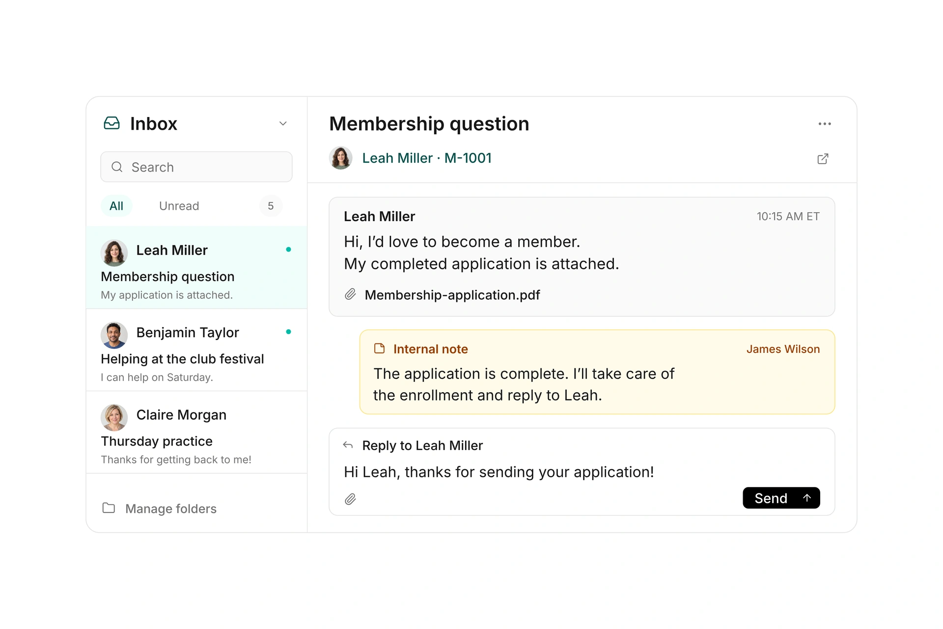 One inbox for your whole team.