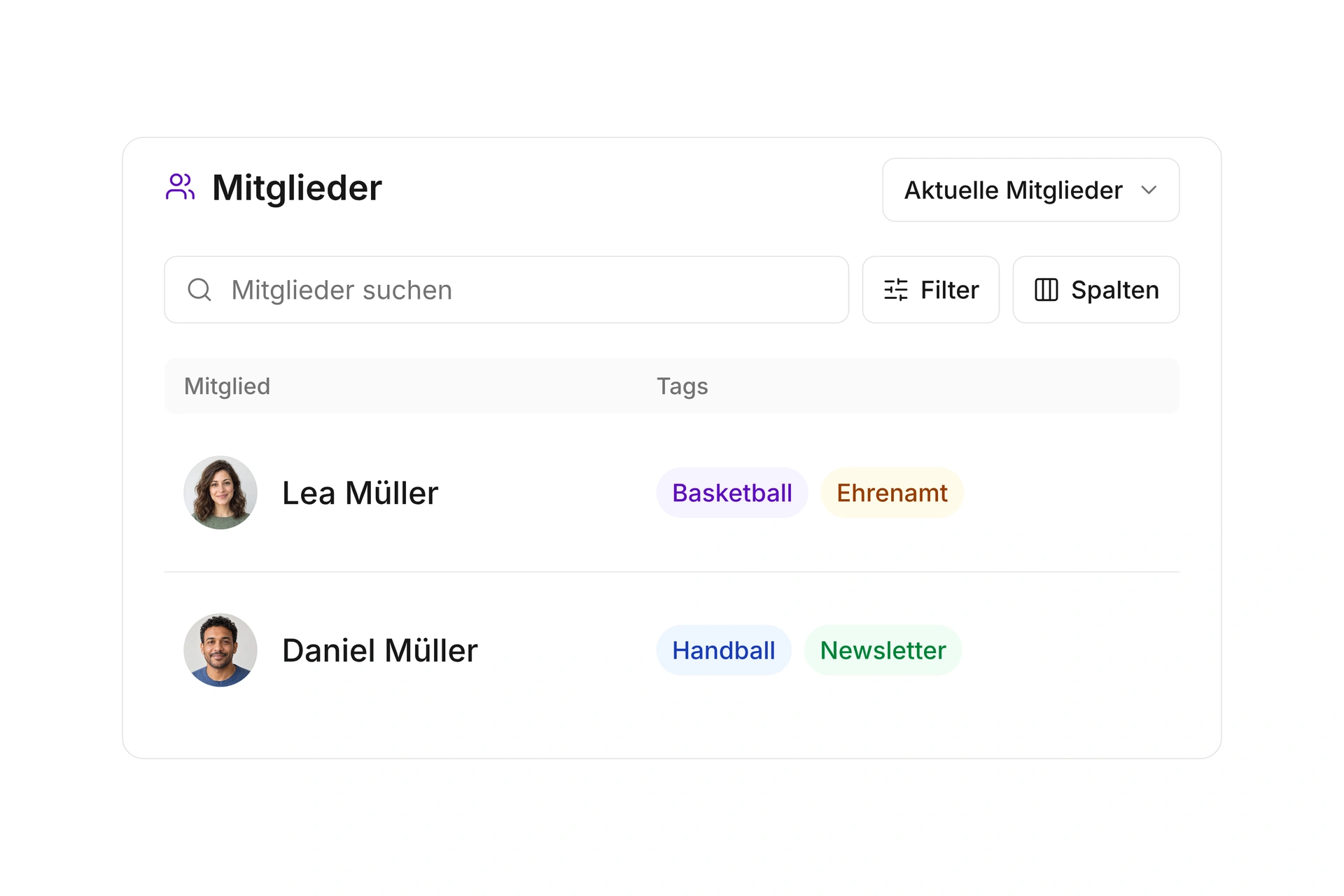 Tags, Filter und Segmente