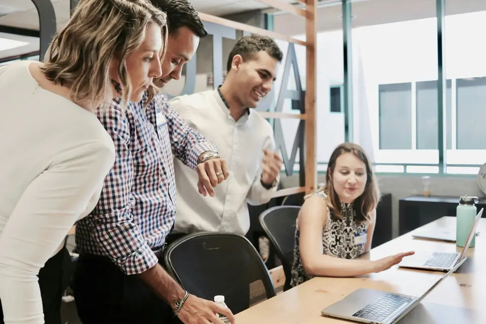 Junge Business Gruppe