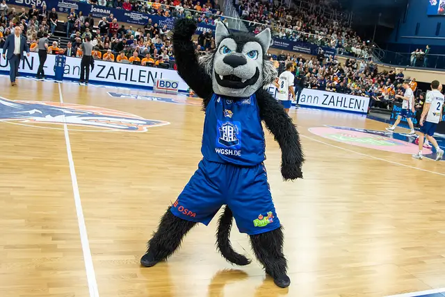 Wolfi, the Rostock Seawolves mascot