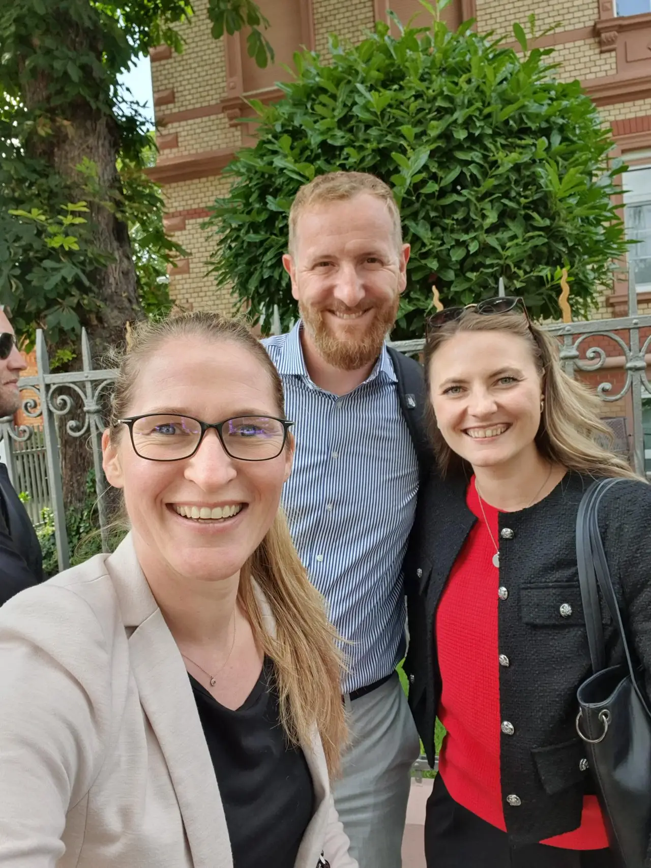 Three members of the campai team